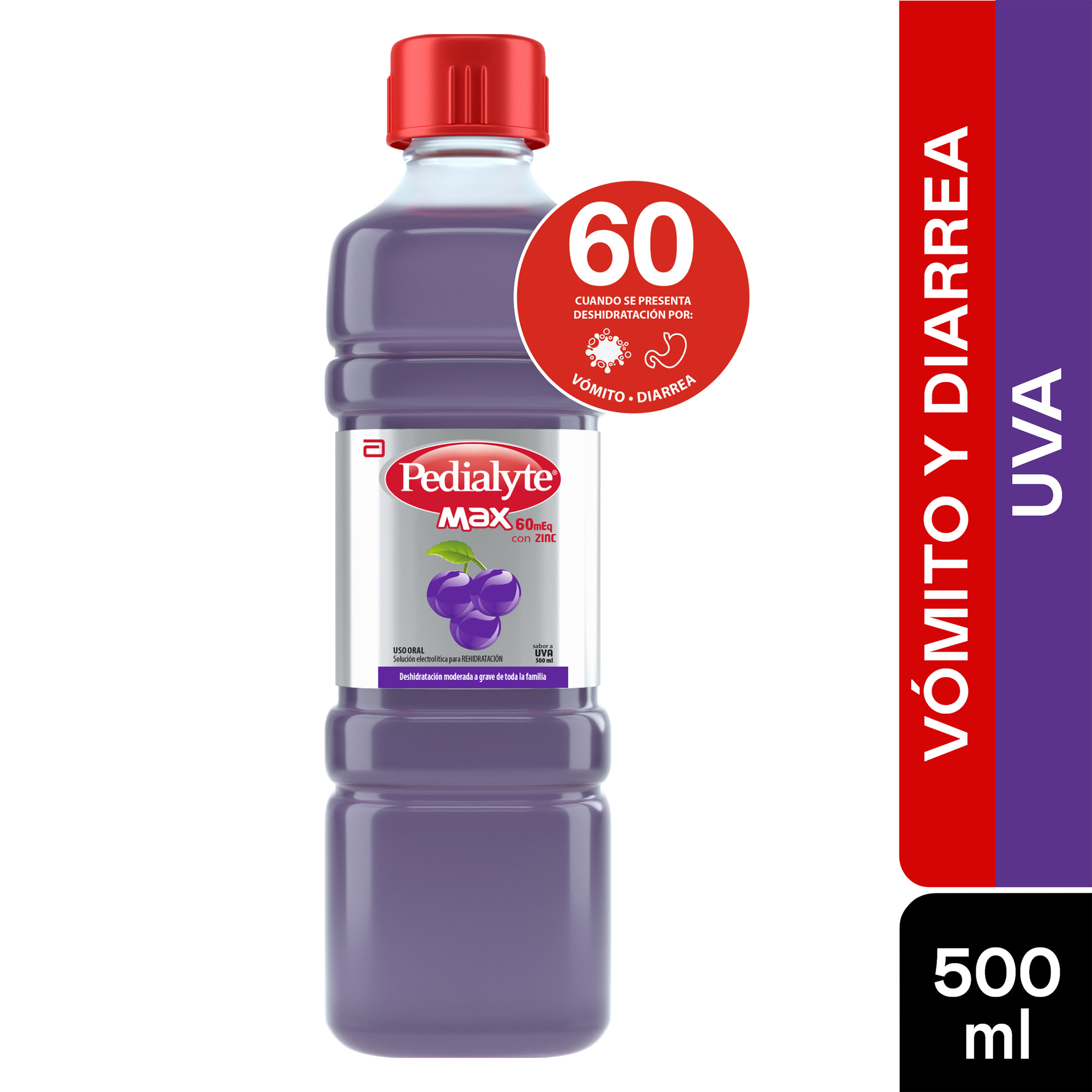 PEDIALYTE CON ZINC 60 UVA 500 ML