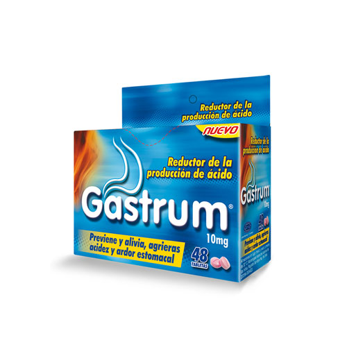 GASTRUM 10 MG 48 TABLETAS
