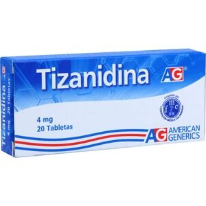 TIZANIDINA 4 MG 20 TABLETAS AG(PAE)